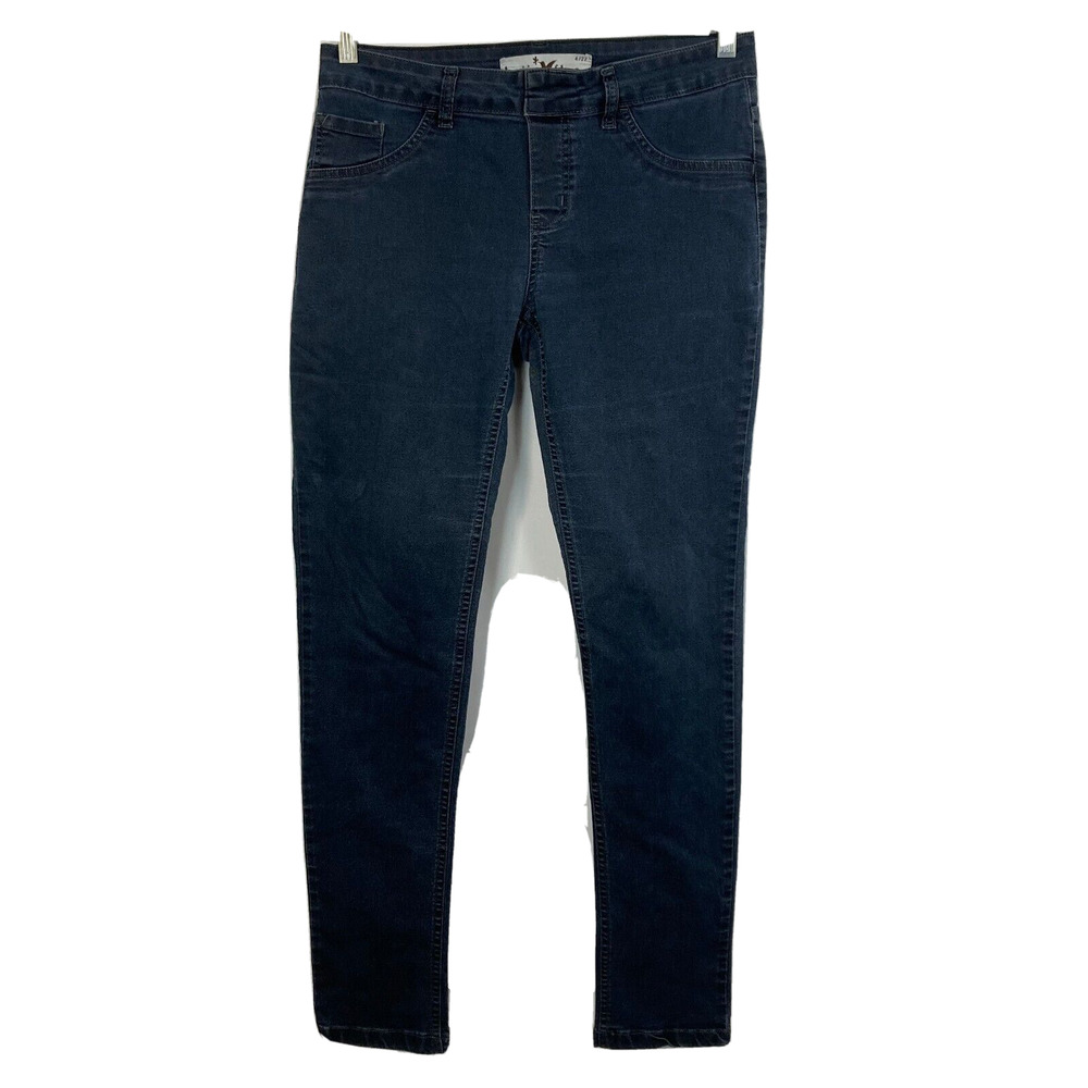 Beija Flor Brazil‎ Jeggings Womens Sz 4 27 Blue Dark Wash Stretch Skinny Pull On